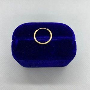 10k Yellow Gold Single Hoop Earring